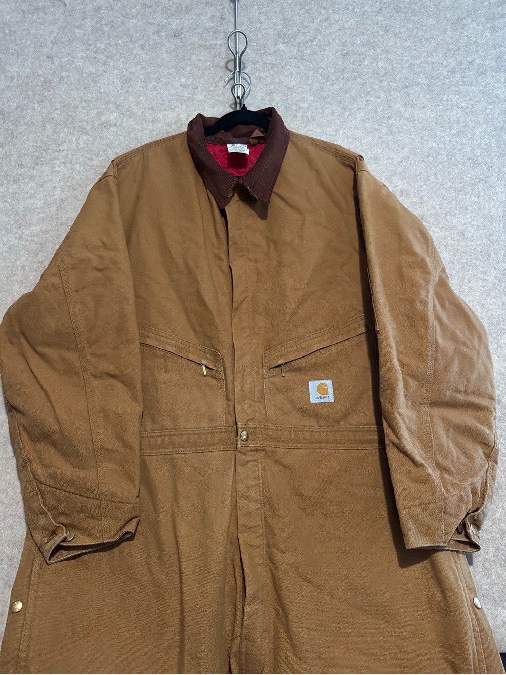 Carhartt Men’s Wash Duck Insulated Coveralls with Hood
